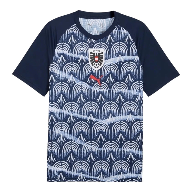 Camisa Seleção Áustria Pré-jogo 26/27 - Torcedor Puma Masculina - Azul