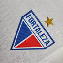 Camisa Fortaleza II 24/25 - Torcedor Leão Masculina - Branca com detalhes em azul e vermelho