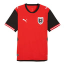 Camisa Seleção Áustria I 26/27 - Torcedor Puma Feminina - Vermelha e preta