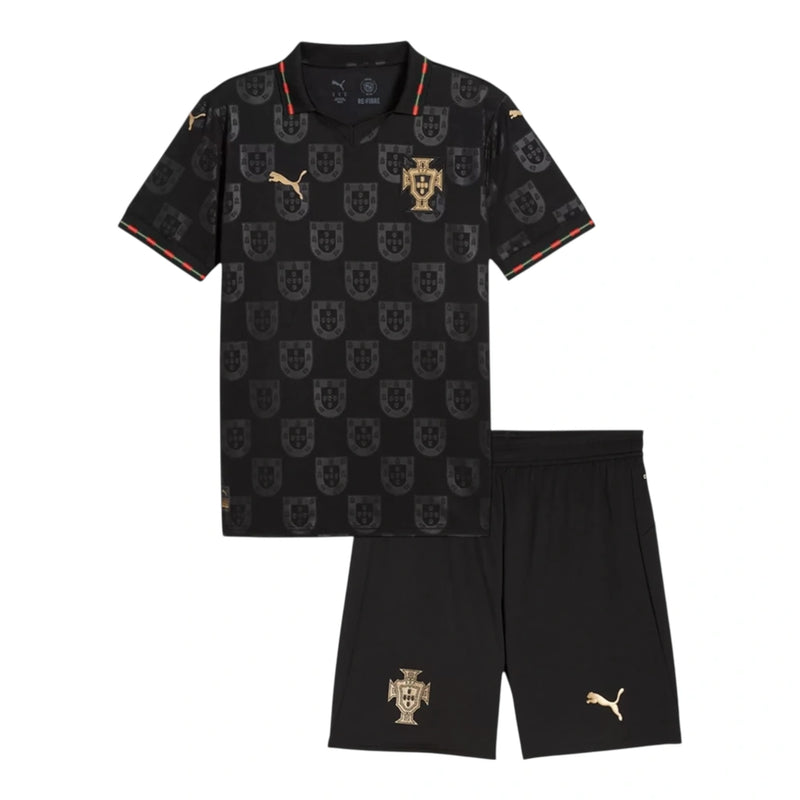 Kit Infantil Seleção Portugal Edição especial Pantera Negra 26/27 - Puma - Preto