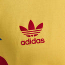 Camisa Retrô Seleção Colômbia II 1990 - Masculina Adidas - Amarela com detalhes em azul e vermelho