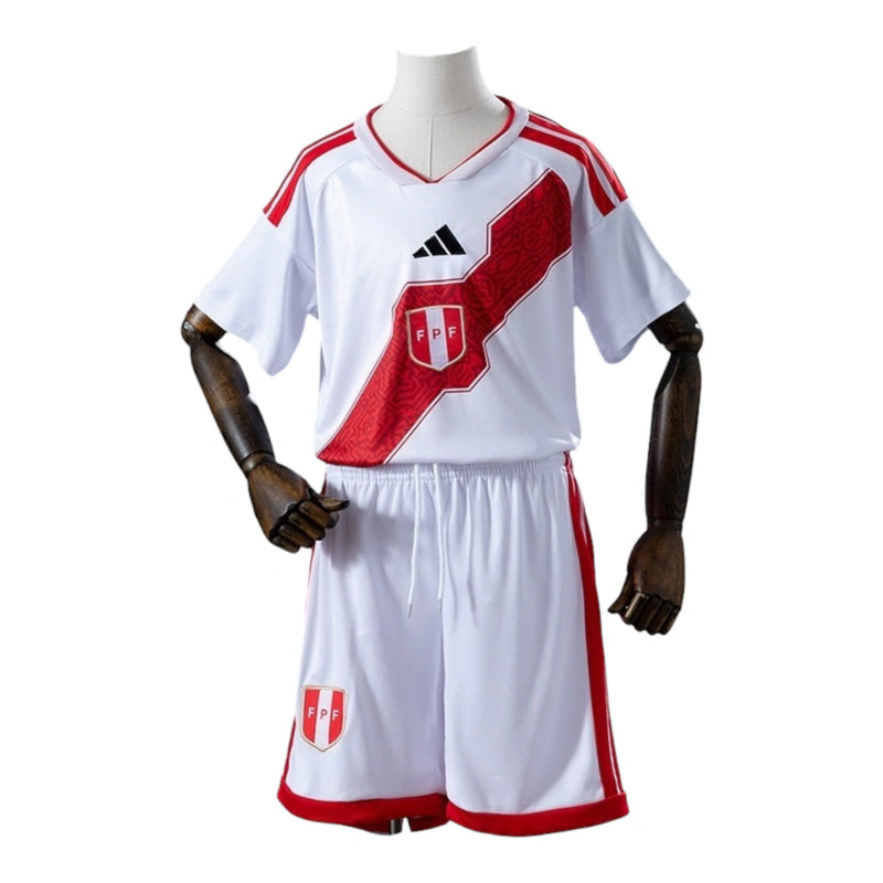 Kit Infantil Seleção Peru I 26/27- Adidas - Branco