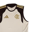Camisa regata Flamengo Treino 26/27 - Torcedor Adidas Masculina - Bege e marrom