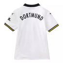 Camisa Borussia Dortmund III 24/25 - Torcedor Puma Feminina - Branca com detalhes em preto e amarelo