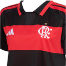 Camisa Flamengo I 26/27 - Torcedor Adidas Feminina - Preta e vermelha