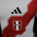 Camisa Seleção Peru I 26/27 - Jogador Adidas Masculina - Branca e vermelha