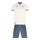 Kit Infantil Lazio II 25/26 - Mizuno - Branco e cinza