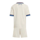 Kit infantil Ajax III 25/26 - Adidas - Bege e azul