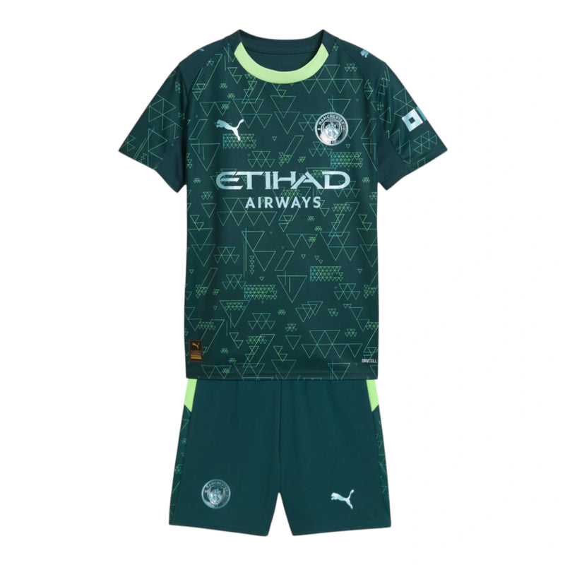 Kit Infantil Manchester City IV 25/26 - Puma - Verde