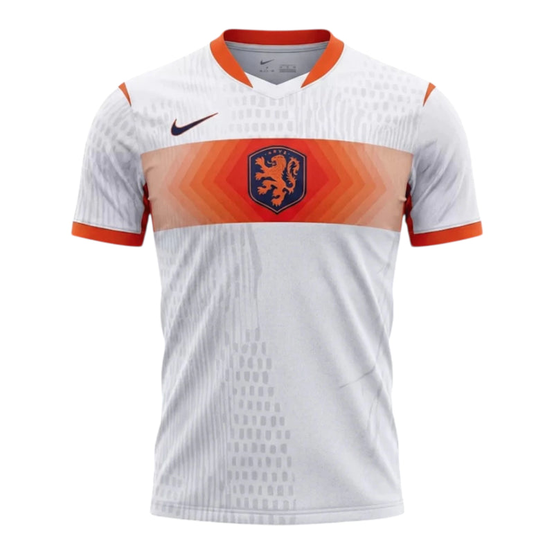 Camisa Seleção Holanda II 26/27 - Torcedor Nike Masculina - Branca e laranja