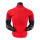 Camisa Seleção Noruega I 25/26 - Jogador Nike Masculina - Vermelha com detalhes em azul