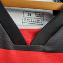 Kit Infantil Flamengo I 24/25 manga longa - Adidas - Vermelho e preto
