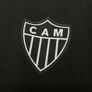 Camisa Atlético Mineiro Treino 25/26 - Torcedor Adidas Masculina - Preta com detalhes em amarelo e laranja