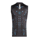 Camisa Regata Napoli Treino 25/26 - Torcedor EA7 Masculina - Cinza com detalhes em azul