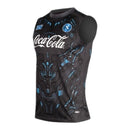 Camisa Regata Napoli Treino 25/26 - Torcedor EA7 Masculina - Cinza com detalhes em azul