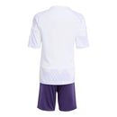 Kit Infantil Manchester United II 25/26 - Adidas - Branco e roxo