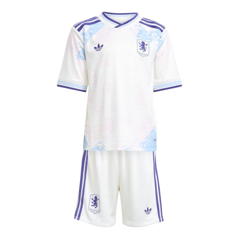 Kit Infantil Aston Villa III 25/26 - Adidas - Branco