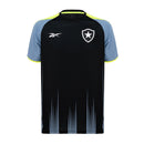 Camisa Botafogo Treino 24/25 - Torcedor Reebok Masculina - Preta com detalhes em cinza e amarelo