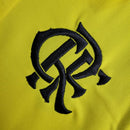Camisa Flamengo Treino 24/25 polo - Torcedor Adidas Masculina - Amarela com detalhes em preto e cinza