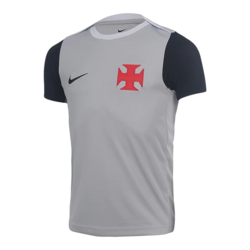 Camisa Vasco da Gama Treino 26/27 - Torcedor Nike Masculina - Cinza e preta
