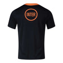 Camisa Inter de Milão Pré-jogo 25/26 - Torcedor Nike Masculina - Preta e laranja