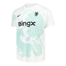 Camisa Chelsea Pré-jogo Edição especial Ano do Cavalo 26/27 - Torcedor Nike Masculina - Branca com detalhes em verde