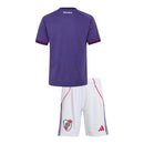Kit Infantil River Plate III 26/27 - Adidas - Roxo e branco com detalhes em vermelho