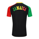 Camisa Seleção Jamaica Pré-jogo II 26/27 - Torcedor Adidas Masculina - Preta com detalhes em vermelho e amarelo