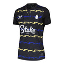 Camisa Everton III 25/26 - Torcedor Castore Feminina - Preta com detalhes em azul e amarelo