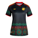 Camisa Seleção Jamaica II 26/27 - Torcedor Adidas Feminina - Preta com detalhes em vermelho e amarelo
