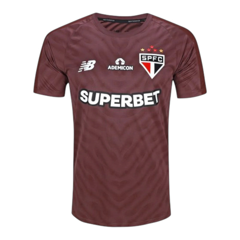 Camisa São Paulo Goleiro 26/27 - Torcedor New Balance Masculina - Vinho