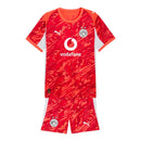 Kit Infantil Borussia Dortmund Goleiro II 25/26 - Puma - Laranja e vermelho