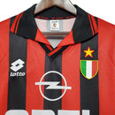 Camisa Retrô AC Milan 1996/1997 - Masculina Lotto - Vermelha e preta