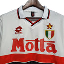 Camisa Retrô AC Milan II 93/94 - Masculina Lotto - Branca com detalhes em vermelho
