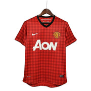 Camisa Manchester United Retrô 2012/2013 Vermelha Xadrez - Nike