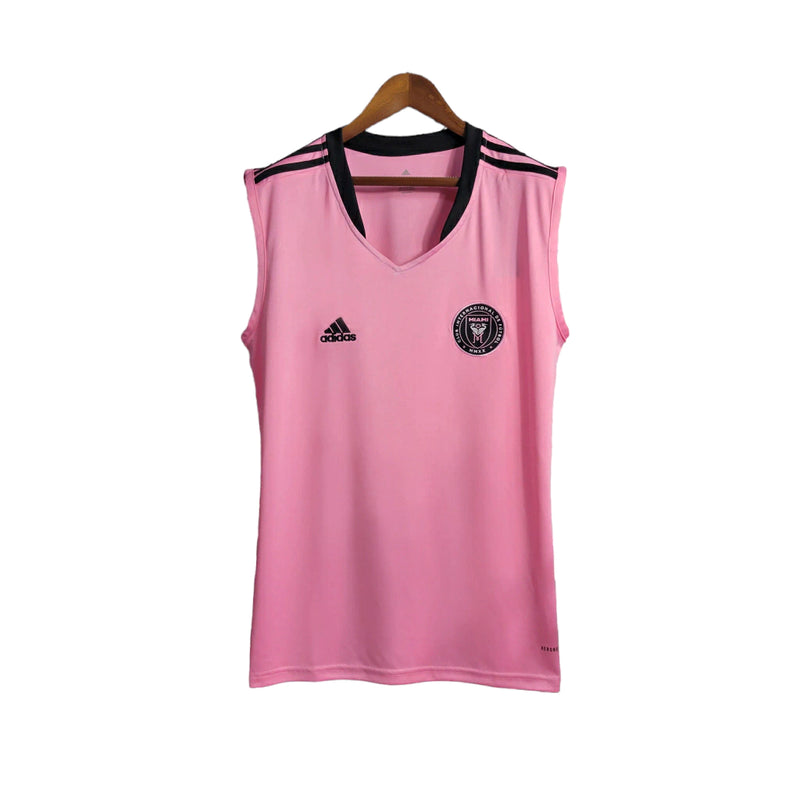 Camisa Inter Miami Home Regata 23/24 - Torcedor Adidas Masculina - Rosa
