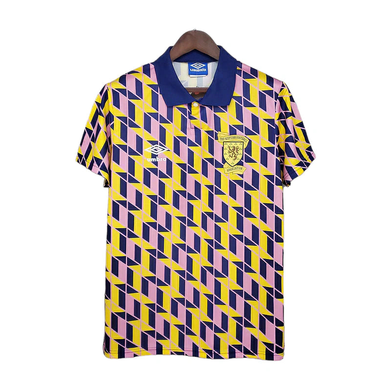 Camisa Escócia Retrô 1988/1989 Amarela - Umbro