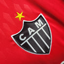 Camisa Atlético Mineiro Goleiro I 23/24 - Torcedor Masculina - Vermelha com detalhes em preto