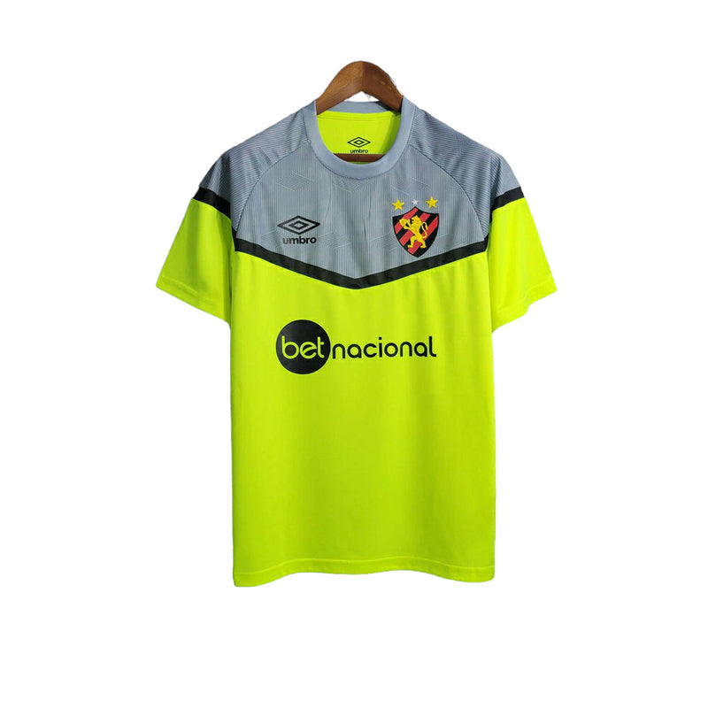 Camisa Sport Recife Treino II 23/24 Umbro Torcedor Masculina - Amarela com detalhes em cinza