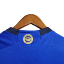 Camisa Regata Cruzeiro 23/24 Torcedor Masculina - Azul escura com detalhes em branco