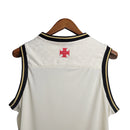 Camisa Regata Vasco da Gama 23/24 - Kappa Torcedor Masculina - Branca com detalhes em preto e dourado