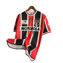 Camisa Retrô São Paulo II 2000 - Masculina Penalty - Tricolor com símbolo da Motorola