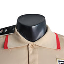 Camisa Polo São Paulo 23/24 Adidas Torcedor Masculina - Bege com detalhes em preto