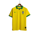 Camisa Seleção Brasileira I 19/20 Torcedor Masculina -Amarela com a Gola Verde