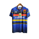 Camisa Flamengo II Retrô 1995 Torcedor Masculino - Azul com listras em amarelo preto e vermelho