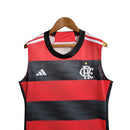 Camisa Regata Flamengo I 23/24 Torcedor Masculina - Vermelha e preta