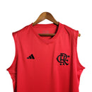 Camisa Regata Flamengo I 23/24 Torcedor Masculina - Vermelha e preta