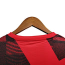 Camisa Flamengo I 23/24 - Torcedor Adidas Masculina - Vermelha com detalhes em preto e branco