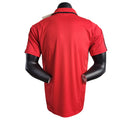 Camisa Flamengo Polo Treino 23/24 Torcedor Masculina - Vermelha com detalhes em preto