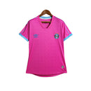Camisa Grêmio Edição especial Outubro rosa 23/24 - Torcedor Umbro Feminina - Rosa com detalhes em azul